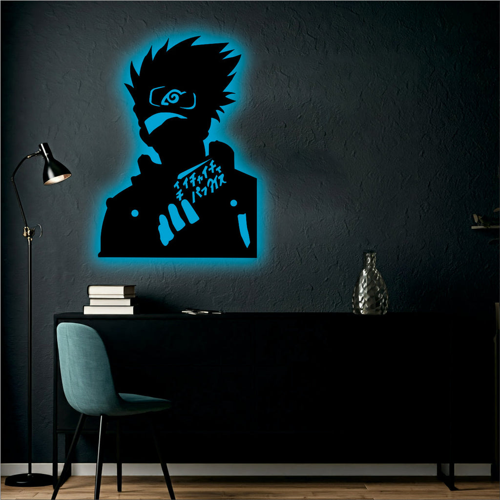 Kakashi Backlit wall led Art.