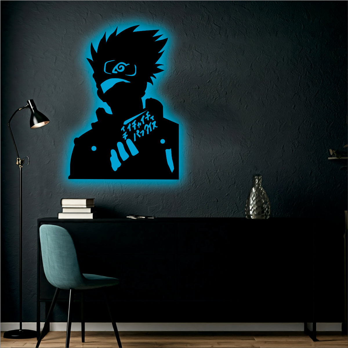 Kakashi Backlit wall led Art.