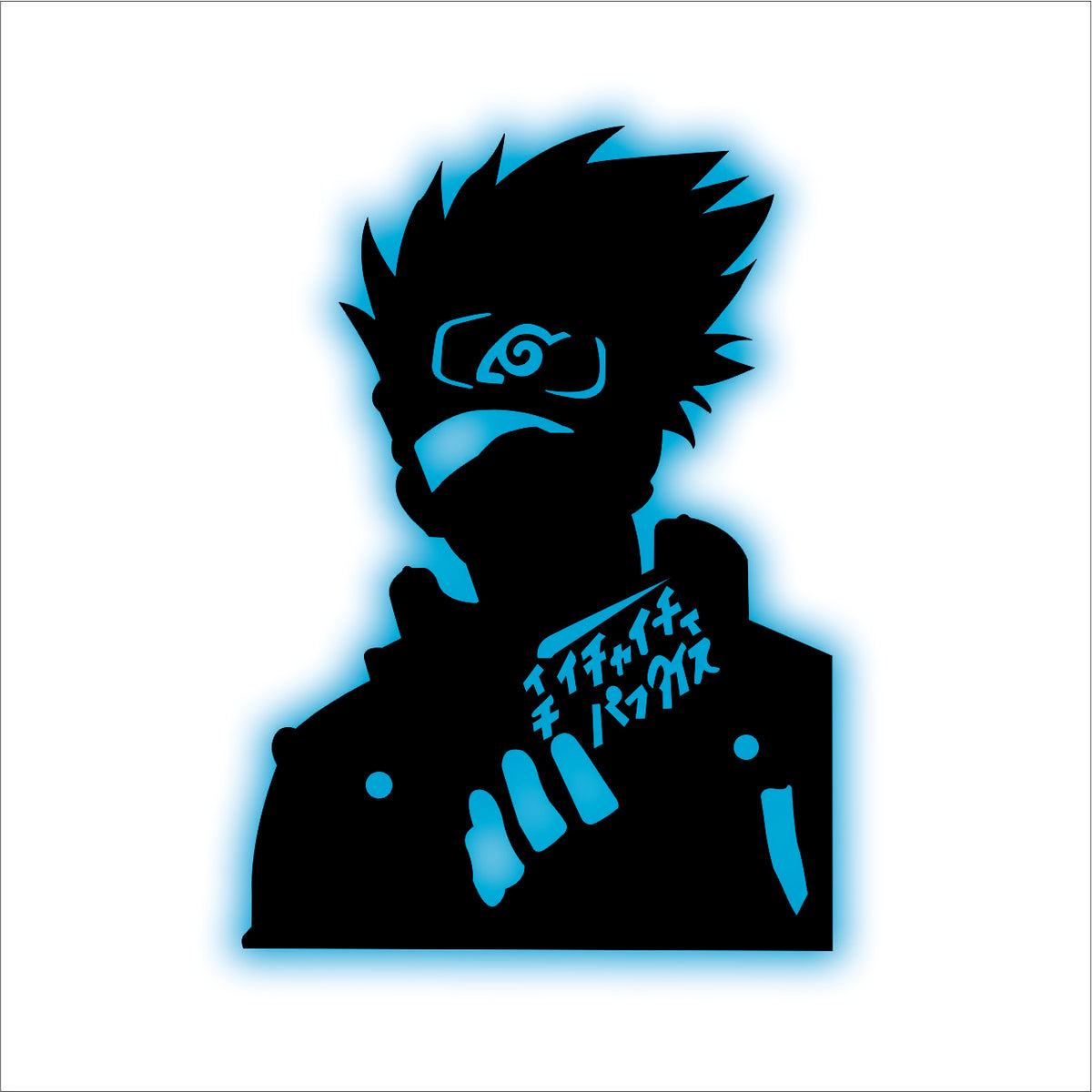 Kakashi Backlit wall led Art.