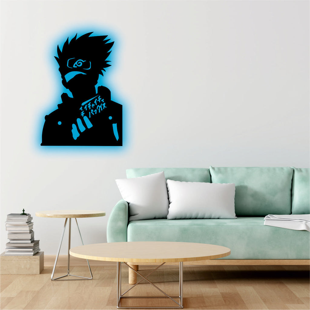 Kakashi Backlit wall led Art.
