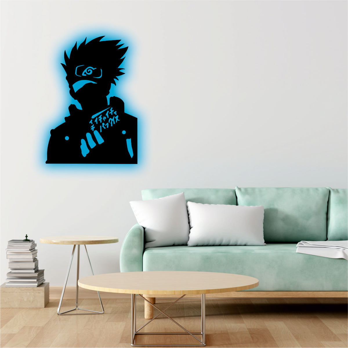 Kakashi Backlit wall led Art.