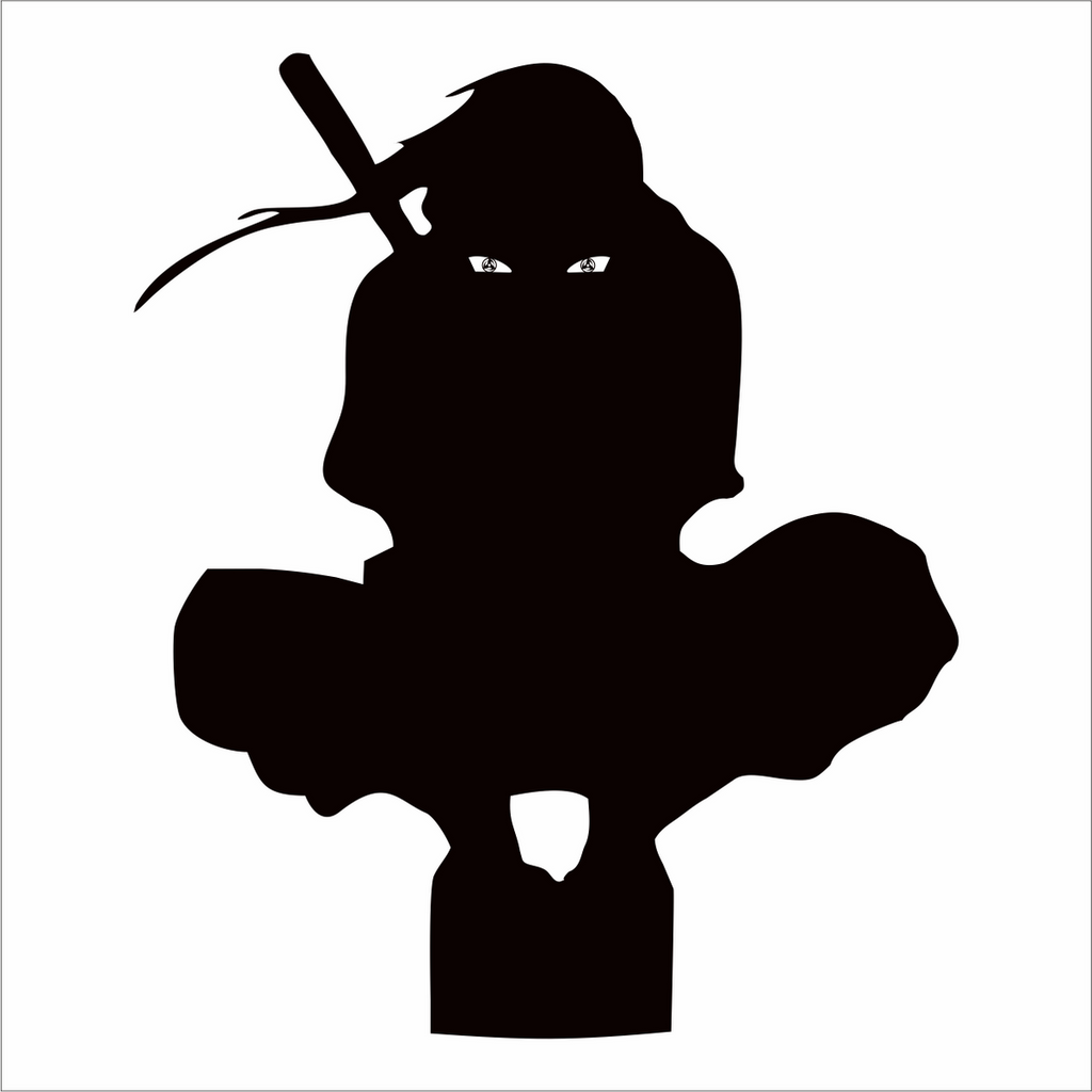 Itachi backlit Engineered Wood Red Anime Wall Hanging.